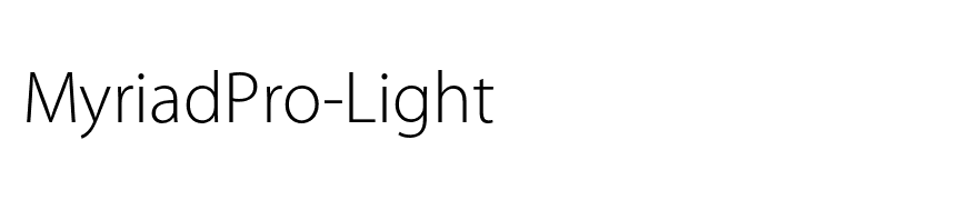MyriadPro-Light