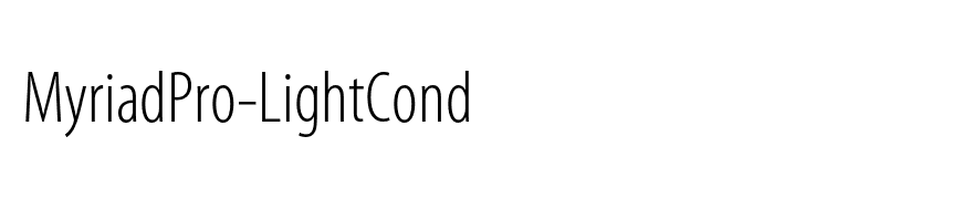 MyriadPro-LightCond