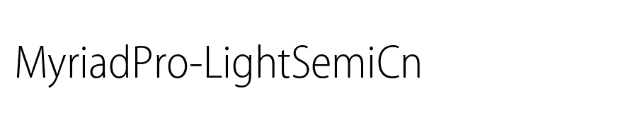 MyriadPro-LightSemiCn