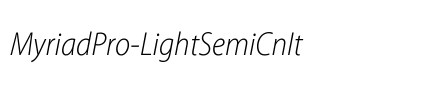 MyriadPro-LightSemiCnIt