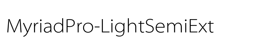 MyriadPro-LightSemiExt