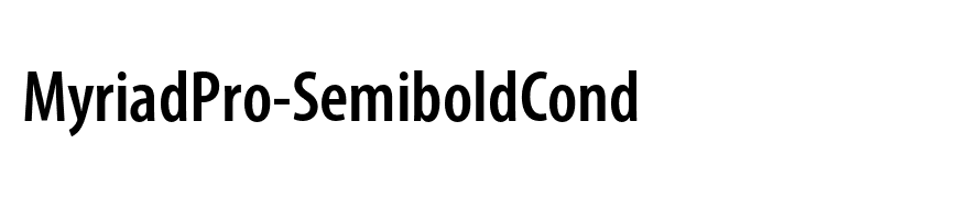 MyriadPro-SemiboldCond