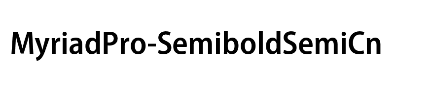 MyriadPro-SemiboldSemiCn