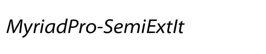 MyriadPro-SemiExtIt