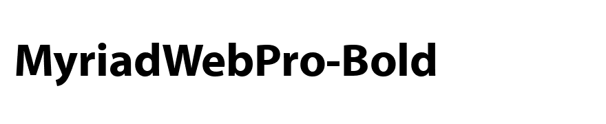 MyriadWebPro-Bold