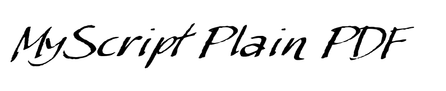MyScript Plain PDF