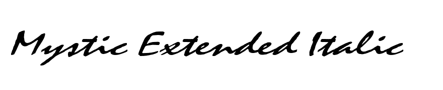 Mystic Extended Italic