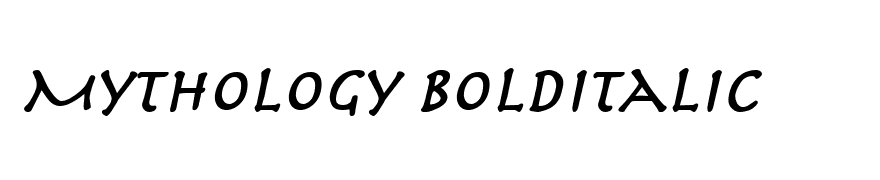 Mythology BoldItalic