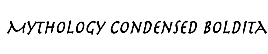 Mythology Condensed BoldItalic