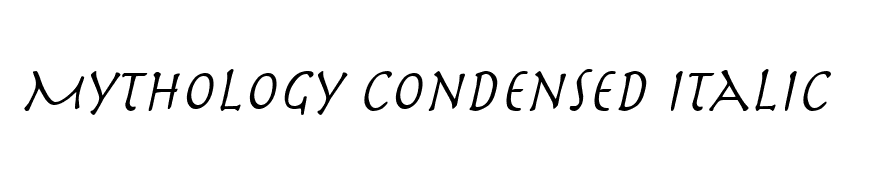 Mythology Condensed Italic