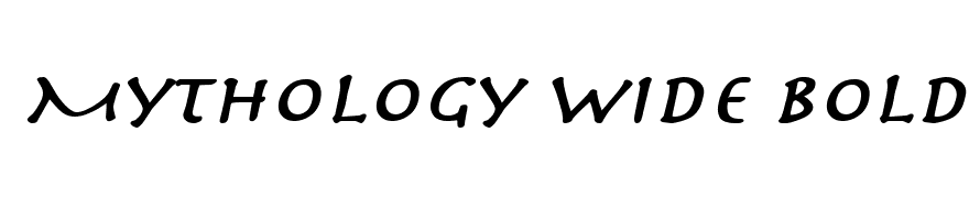 Mythology Wide BoldItalic