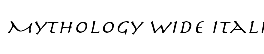 Mythology Wide Italic