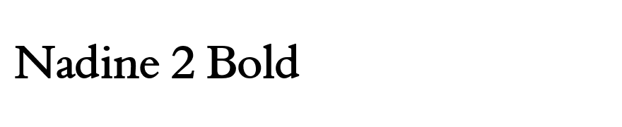 Nadine 2 Bold