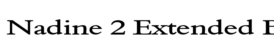 Nadine 2 Extended Bold