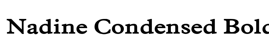 Nadine Condensed Bold