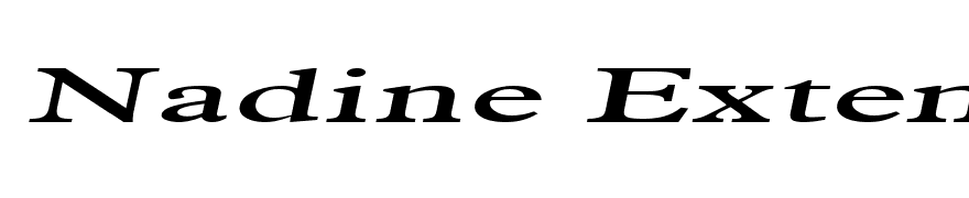 Nadine Extended Italic