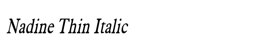 Nadine Thin Italic