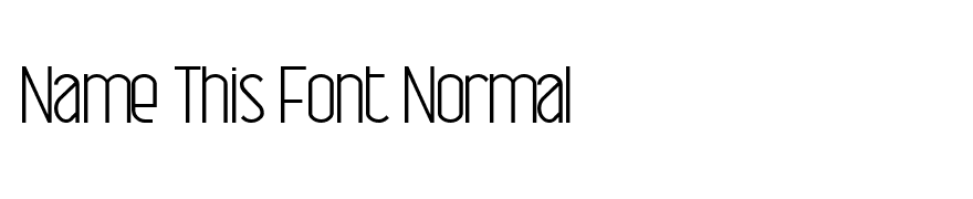 Name This Font Normal