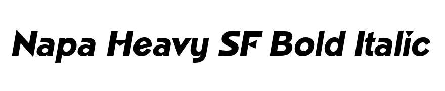 Napa Heavy SF Bold Italic