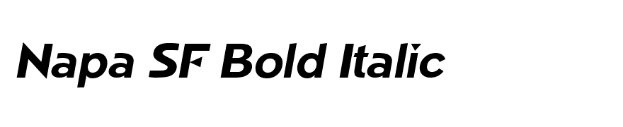 Napa SF Bold Italic