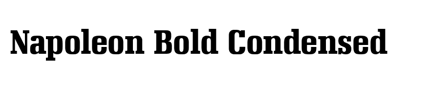 Napoleon Bold Condensed
