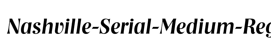 Nashville-Serial-Medium-RegularItalic