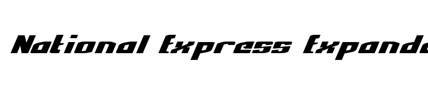 National Express Expanded Italic