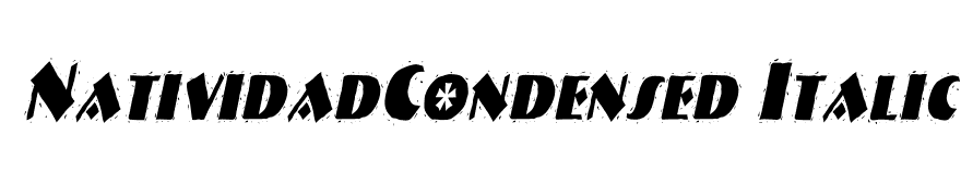 NatividadCondensed Italic