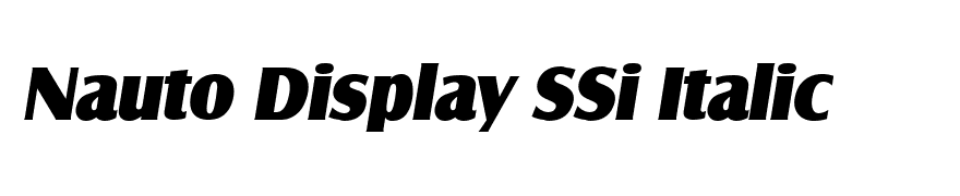 Nauto Display SSi Italic