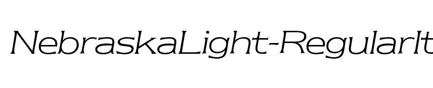 NebraskaLight-RegularItalic