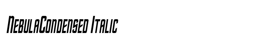 NebulaCondensed Italic