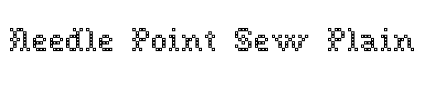 Needle Point Sew Plain