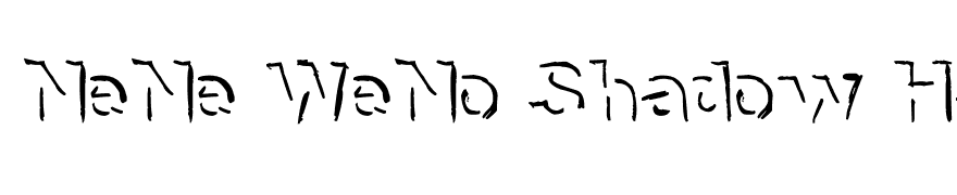 NeNe WeNo Shadow HandWrite