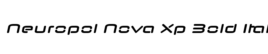 Neuropol Nova Xp Bold Italic