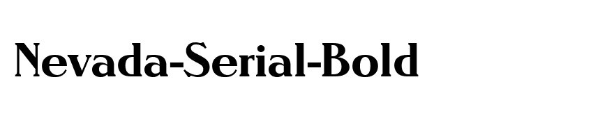 Nevada-Serial-Bold