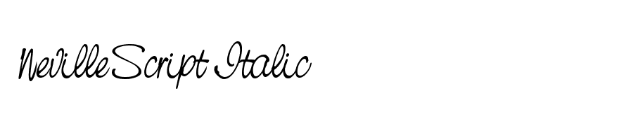 NevilleScript Italic