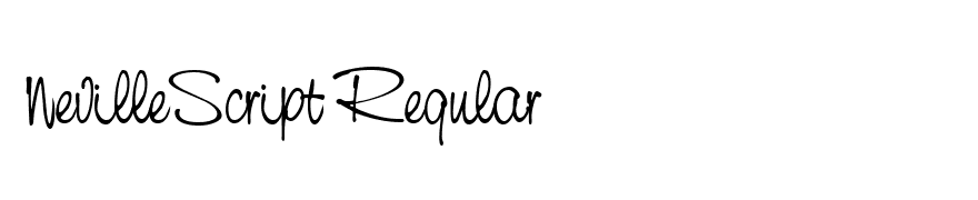 NevilleScript Regular