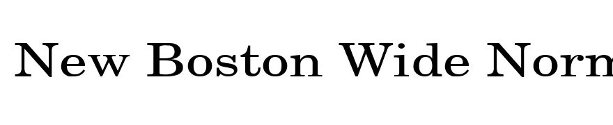 New Boston Wide Normal