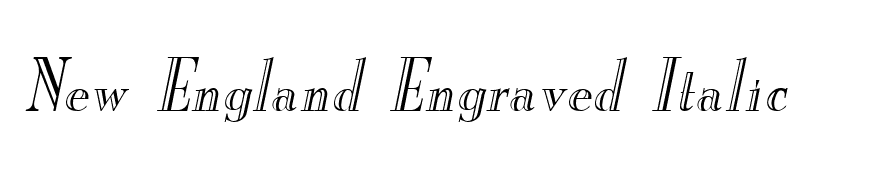 New England Engraved Italic