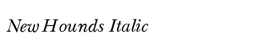 New Hounds Italic