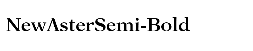 NewAsterSemi-Bold