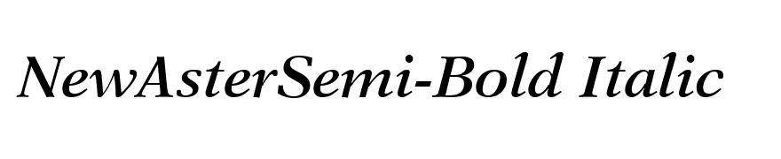 NewAsterSemi-Bold Italic