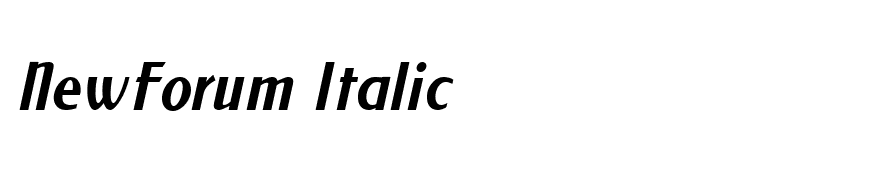 NewForum Italic