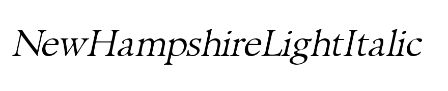 NewHampshireLightItalic