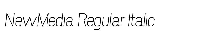 NewMedia Italic
