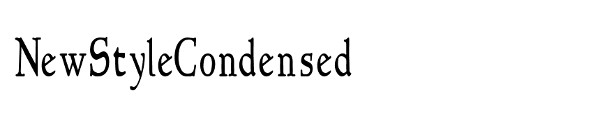 NewStyleCondensed