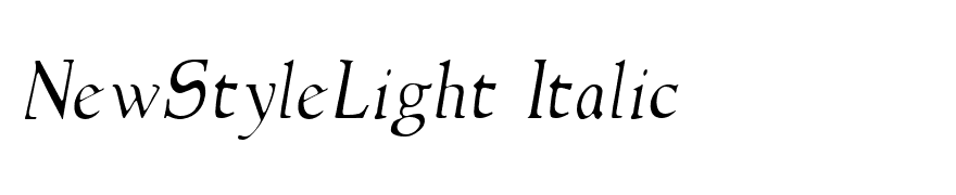 NewStyleLight Italic