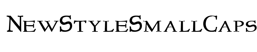 NewStyleSmallCaps