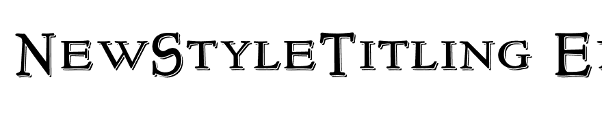 NewStyleTitling Embossed