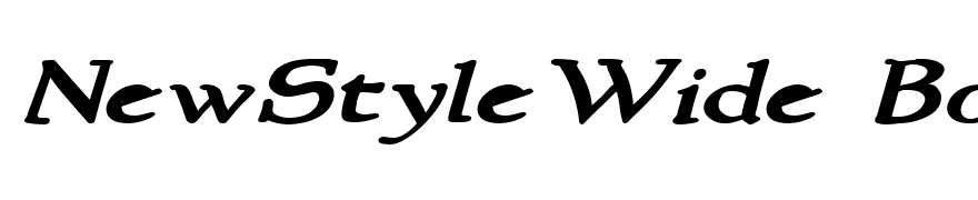 NewStyleWide Bold Italic